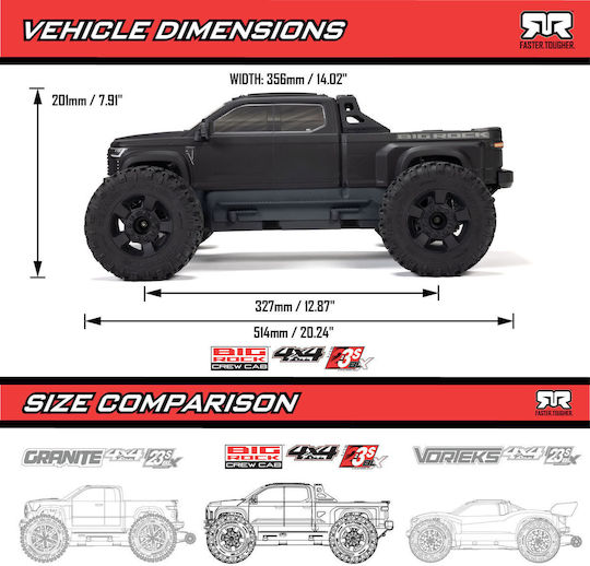Arrma Τηλεκατευθυνόμενο Αυτοκίνητο Crawler Πράσινο