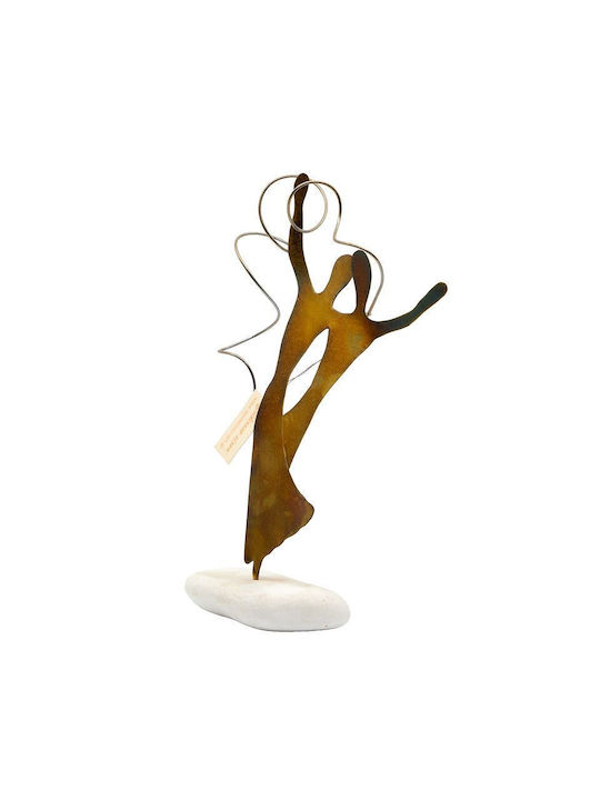Epilekton Art 01-659 Handmade Tabletop Decor Brass Figurines Dance 15x20