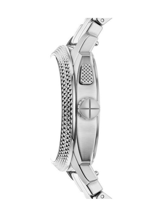 Fossil Männerruhr Batterie mit Grau Metall-Armband