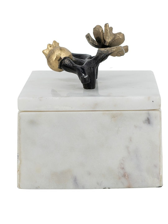 Artekko Κουτί Κοσμημάτων Λευκό 18x12x12.7cm