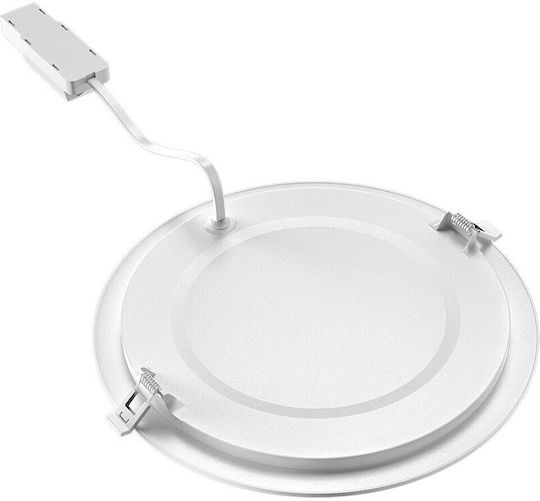 Braytron Στρογγυλό LED Panel 24W με Θερμό Λευκό Φως 3000K