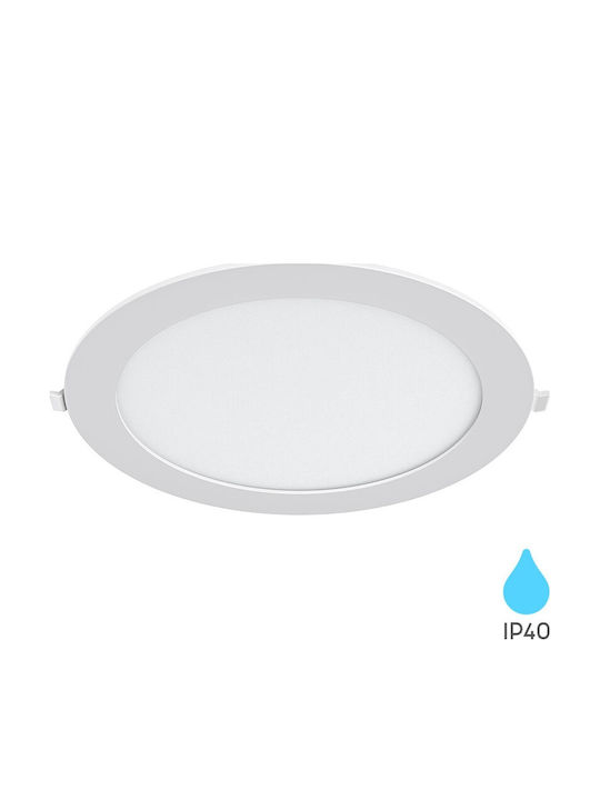 Braytron Round LED Panel 24W with Warm White Light 3000K