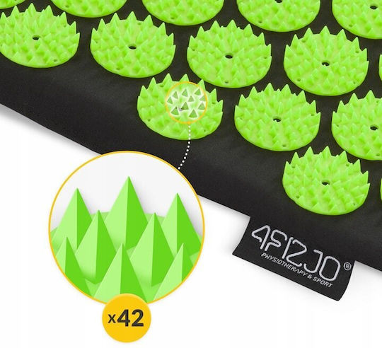 4FIZJO Acupressure Massage Mat for Body Black