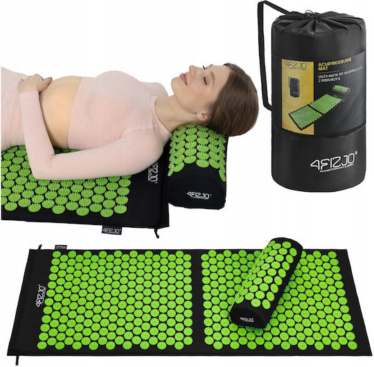 4FIZJO Acupressure Massage Mat for Body Black