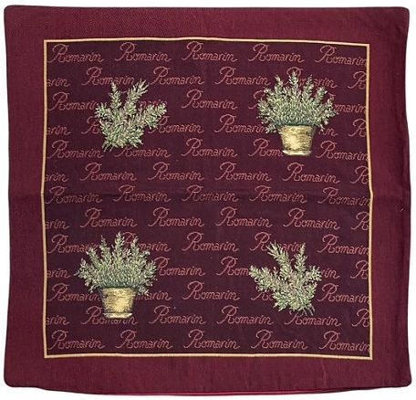 Burgundischer Dekorativer Kissenbezug 50x50cm Burgundischer Dekorativer Kissenbezug 50x50cm