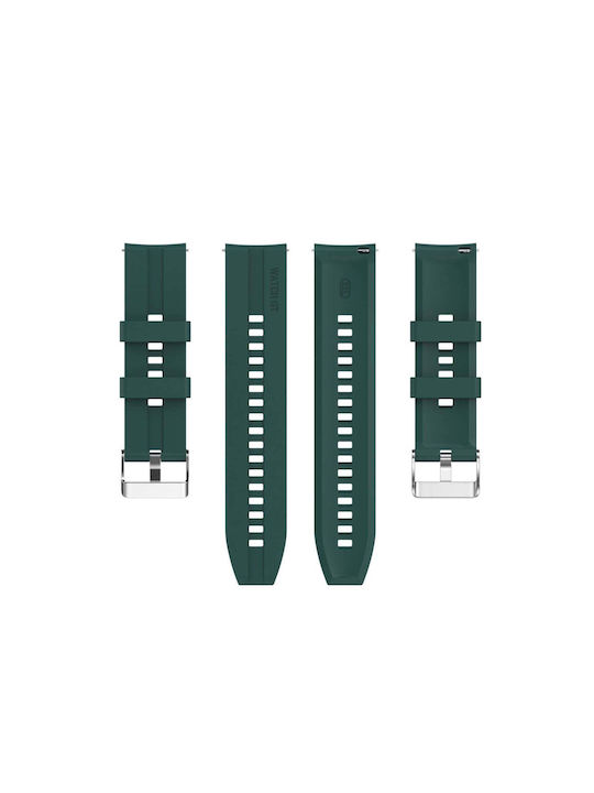Curea din Silicon Verde (Huawei Watch GT/GT Pro 2/3/4/5 / Ultimate 46mm Honor GS Pro)