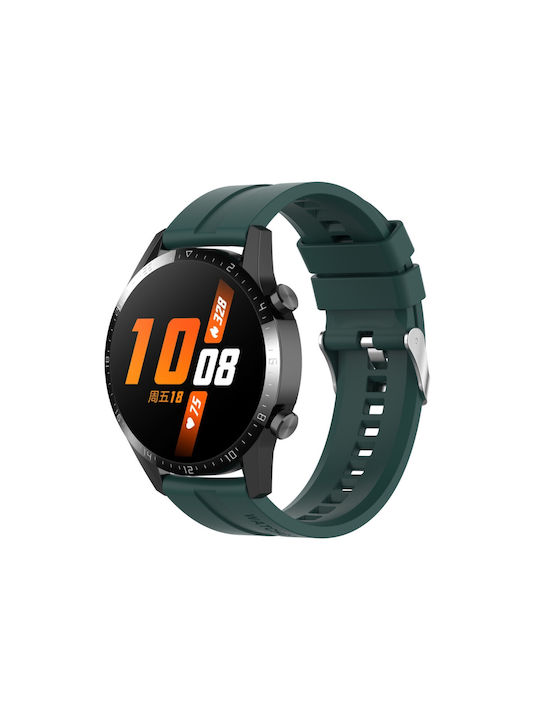 Curea din Silicon Verde (Huawei Watch GT/GT Pro 2/3/4/5 / Ultimate 46mm Honor GS Pro)