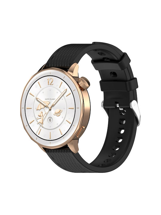 Каишка Силиконова Черна (Universal Silicone Strap For Watch)