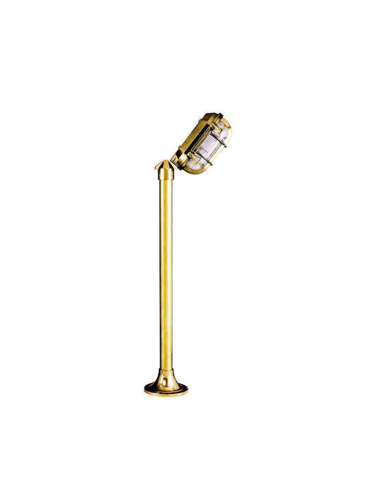 Lido 400 Outdoor Floor Lamp Small Post for E27 Golden