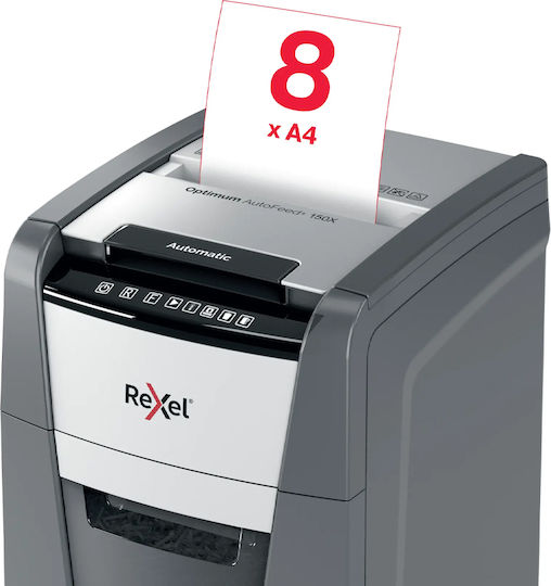 Rexel Καταστροφέας Εγγράφων AutoFeed+ 150X Cross Cut 150 Φύλλων με Κάδο 44lt