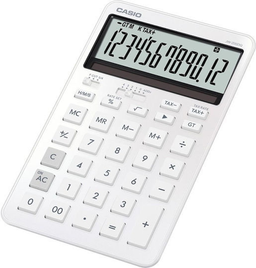 Casio Jw-200sc Calculator Accounting 12 Digits in White Color 1pcs