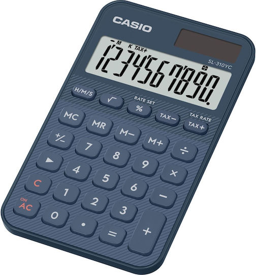 Casio Accounting Calculator 10 Digits in Blue Color
