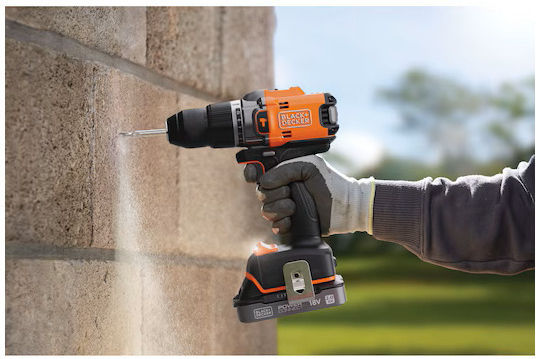 Black & Decker BLD683D1XK Percussive Brushless Battery Drill Driver 18V 1x2Ah