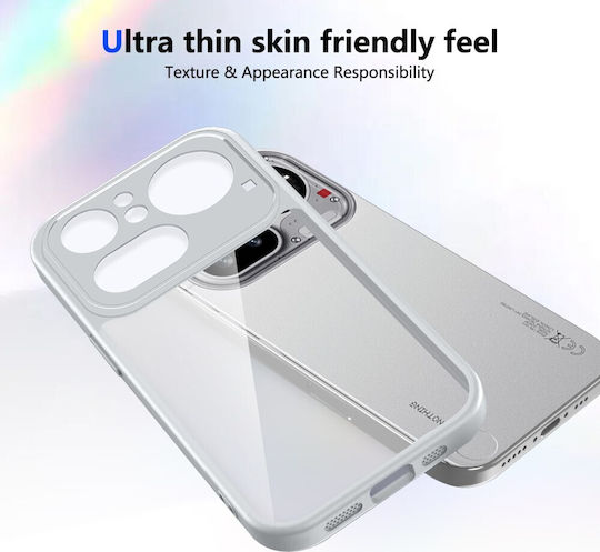 Farbe Rahmen Rückseite Kunststoff Grau Für Nothing Phone (4a) Pro