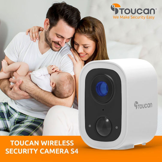 Toucan TWC400S-ML IP Surveillance Camera Wi-Fi Full HD+ 4MP Waterproof Battery with Two-Way Communication