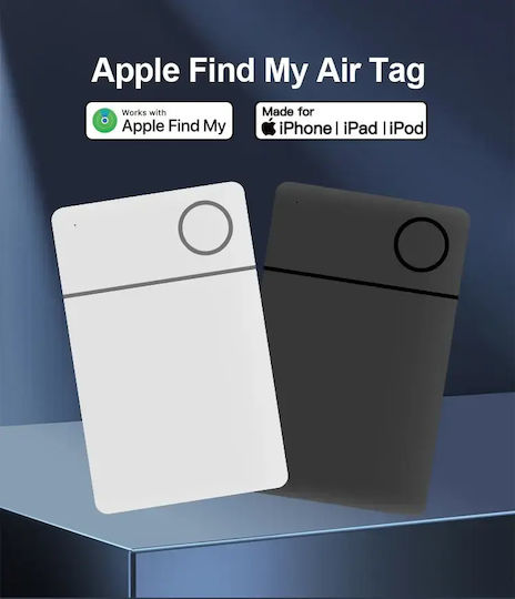 Умна Карта За Портфейл Smart Tracker Card Android Google Find My Device Бяла