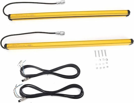 Aluminum Safety Light Curtain Sensors 12 Beams Dc10-30v Light