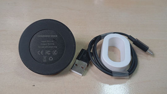 Amovan Smart Ring 17.3mm Αδιάβροχο με Παλμογράφο Μαύρο