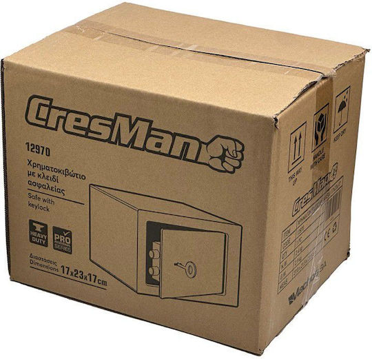 Cresman Tresor Abmessungen H17xB23xH17cm mit Gewicht 2.4kg 12970