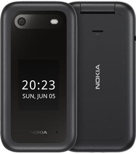 Nokia 2660 Flip Dual SIM Κινητό με Κουμπιά (Ελληνικό Μενού) Μαύρο