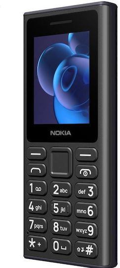 Nokia 110 (2024) Dual SIM Κινητό με Κουμπιά (Ελληνικό Μενού) Μαύρο