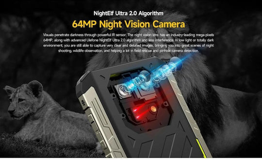 Ulefone Armor 22 Dual SIM (8/128GB) Ανθεκτικό Smartphone Μαύρο