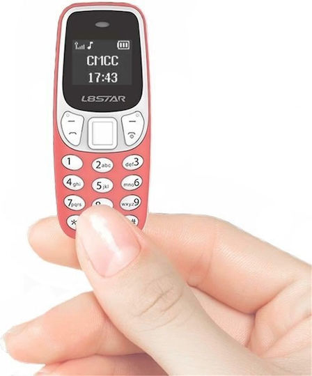 L8STAR BM10 Mini Dual SIM Κινητό με Κουμπιά Ροζ