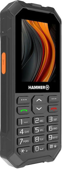 Hammer 6 LTE Dual SIM Ανθεκτικό Κινητό με Κουμπιά Μαύρο