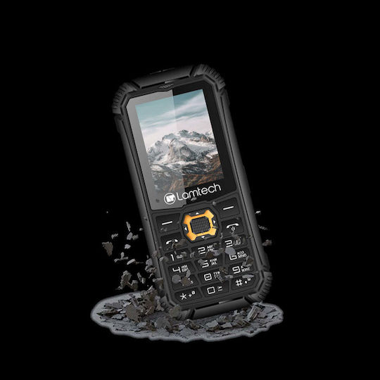 Lamtech LAM114543 Dual SIM Ανθεκτικό Κινητό με Κουμπιά Μαύρο