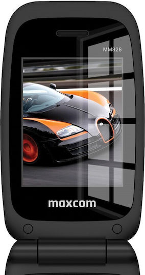 MaxCom Comfort MM828 Single SIM Κινητό με Κουμπιά Μαύρο