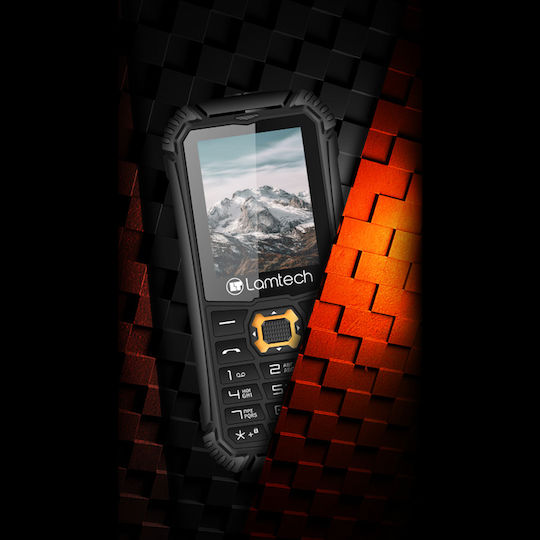 Lamtech LAM114543 Dual SIM Ανθεκτικό Κινητό με Κουμπιά Μαύρο