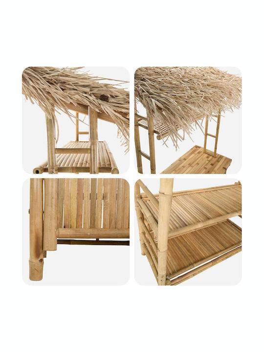 Bar-Tisch aus Bambus 110x50x209cm