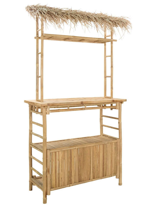 Bar-Tisch aus Bambus 110x50x209cm