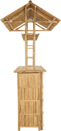 Bar-Tisch aus Bambus 115x95cm