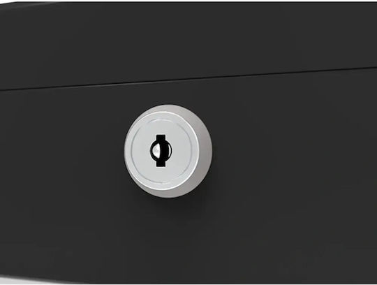 Deli Cash Box with Lock ET500 Black