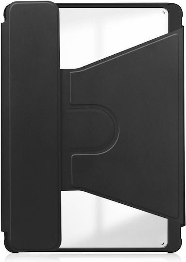 Shockproof Ultra Hybrid Flip Cover Περιστρεφόμενη Μαύρη (Samsung Galaxy Tab A11 Plus / A9 Plus)