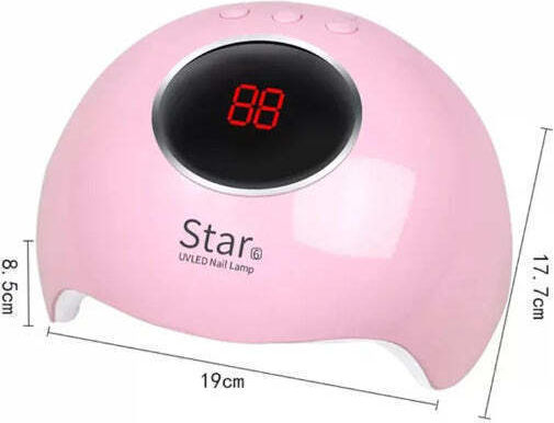 Star 6 Nail Dryer Led Uv Lamp Manicure Lcd Display Drying All Gels Polish Nails Art Tools 36w