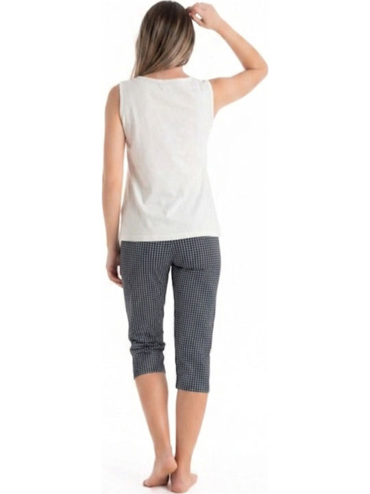 Relax Lingerie Sommerliches Damen-Pyjama-Set Weiß Relax Lingerie Sommerliches Damen-Pyjama-Set Weiß