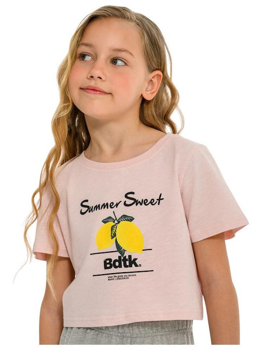 Kids Set with Shorts Summer 2 Pieces Salmon