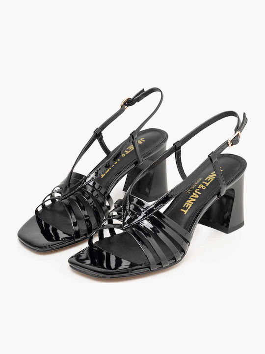 Sandale Elegante Damă Din Piele Negre