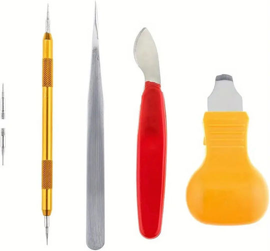 Watch Repair Tool Case Set 13pcs Batteries Straps Bs-147
