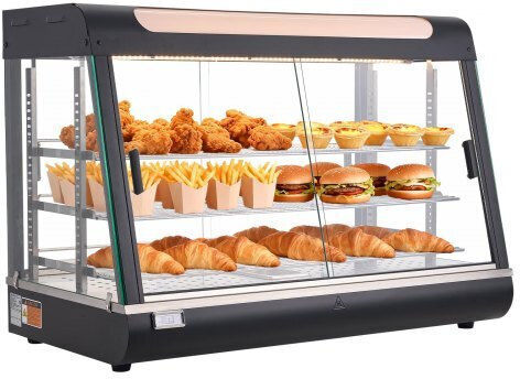 Vevor Heating Buffet with Power 1400W and Dimensions 90.7x47x64cm