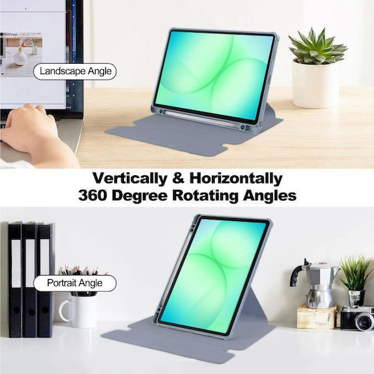 Husă Ultra Hybrid Flip Cover Rotativă Albastră Galaxy Tab A9+ / Galaxy Tab A11+
