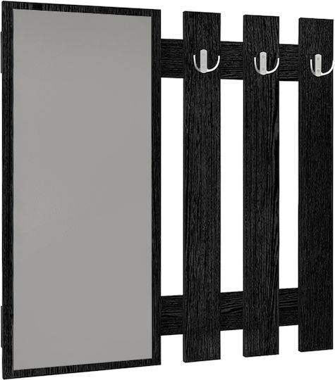 Megapap Wall Hanger Folin Wooden Black 90x4cm