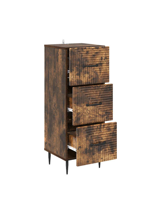 Metal Storage Drawers L33xW34.5xH89.5cm