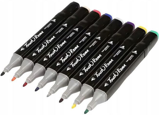 Zeichenstifte 1mm Feine, mit Doppelspitze, Professionell Set 24 Farben