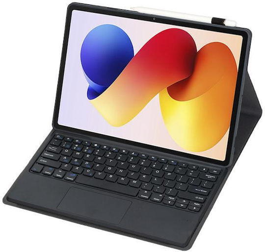 Bluetooth Flip Cover με Πληκτρολόγιο Μαύρη (Redmi Pad 2 Pro)