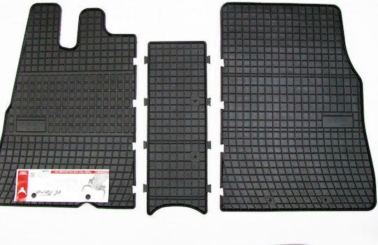 Refref Πατάκια Λάστιχο Fiat Ducato Peugeot Boxer Citroen Jumper 1994-2007 Μαύρα 3 Τεμάχια