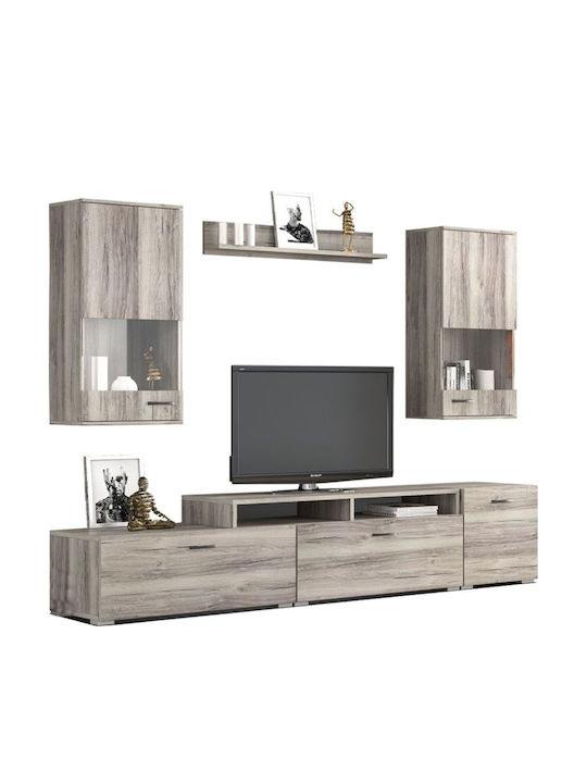Wohnzimmer TV-Einheit N27 Braune M225xB45cm