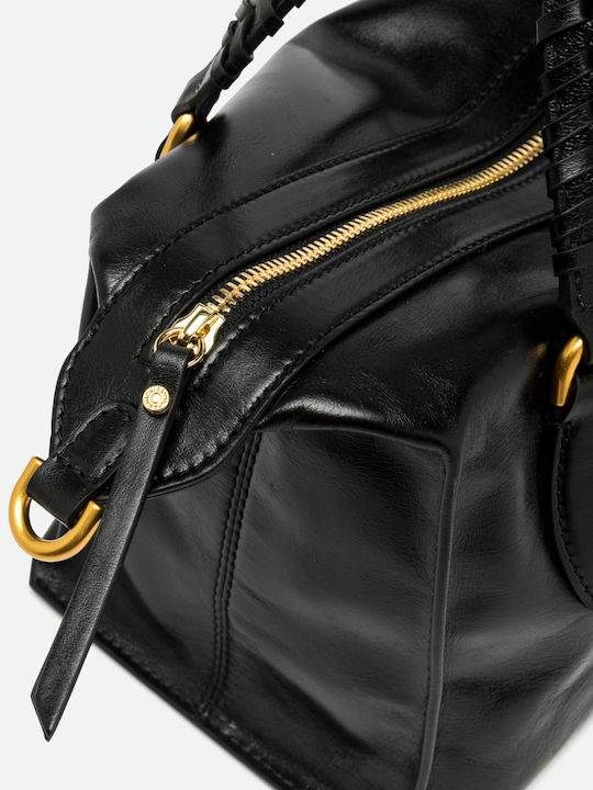 Leather Women's Black Handbag